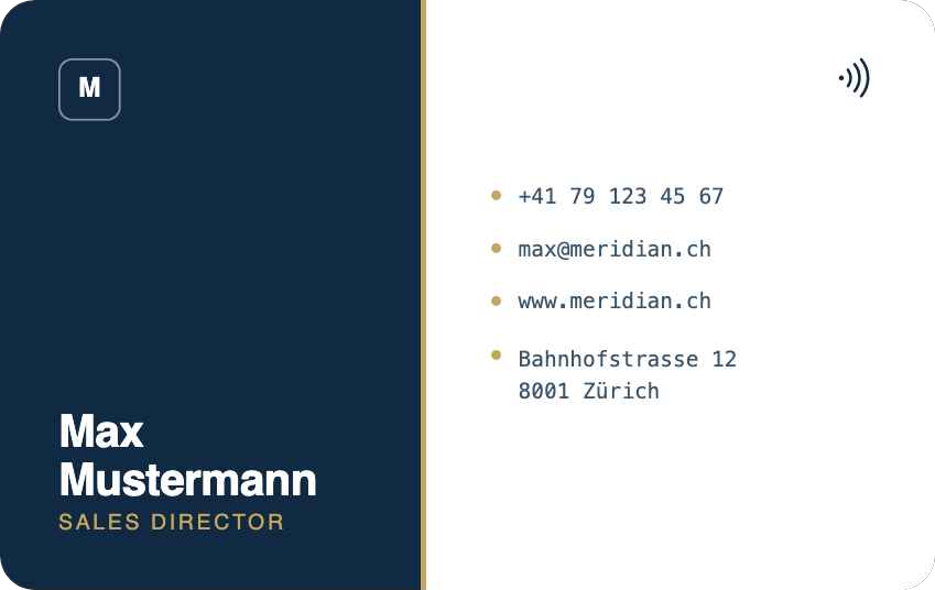 DataCard Design – Meridian