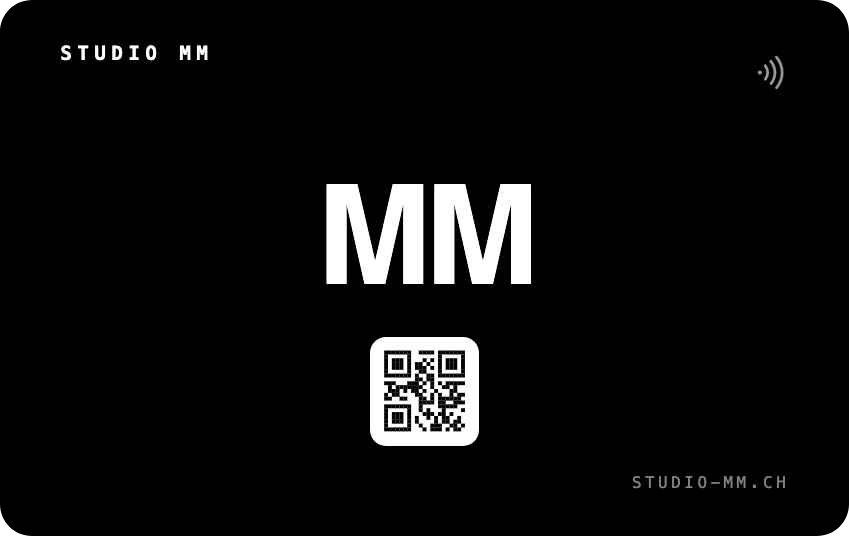 DataCard Design – Mono · Rückseite