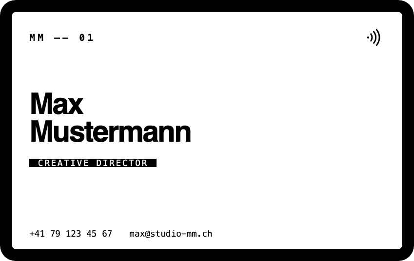DataCard Design – Mono