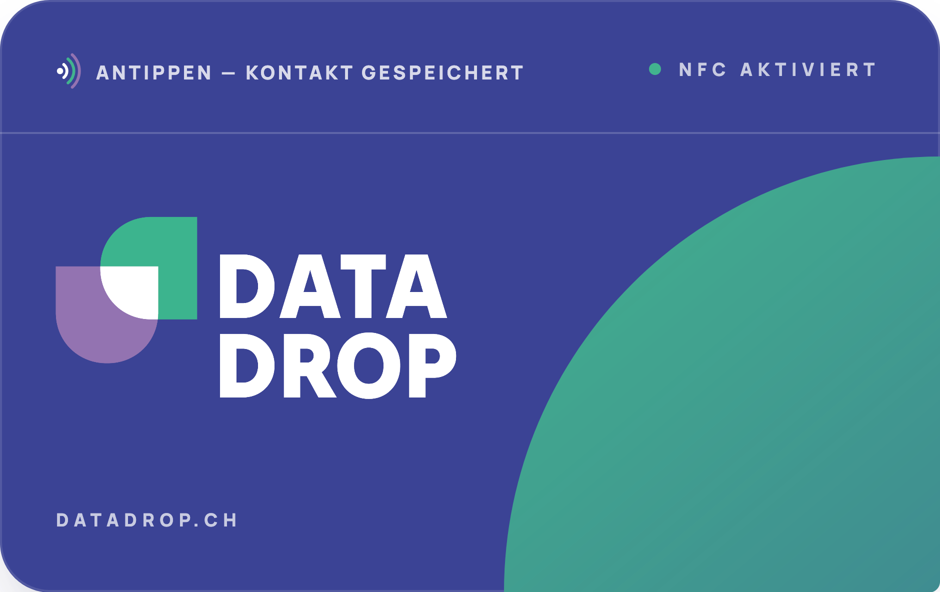 DataDrop DataCard – Vorderseite